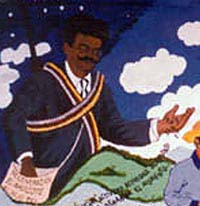 Zapatista mural of Magon
