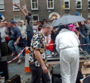 music decks at RTS street party
