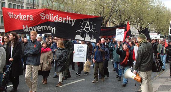 Anarchist bloc in Dublin