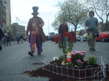 Gurella gardening at RTS in Dublin