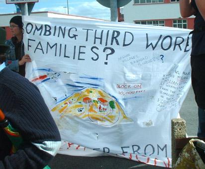 Bombing third world families