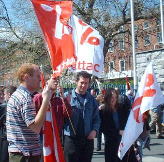 attac Ireland at May Day march
