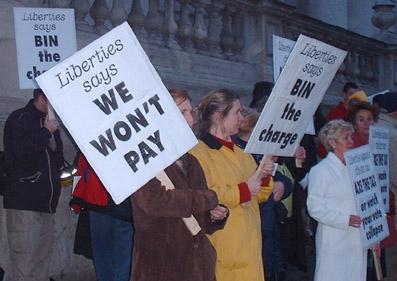 Liberties in Dublin against bin tax