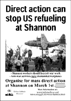 Direct action at Shannon
